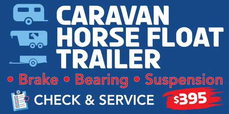 Caravan, horse float and trailer service